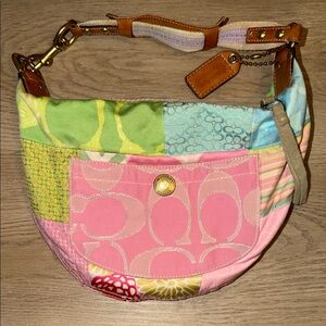Colorful Coach Patchwork Purse